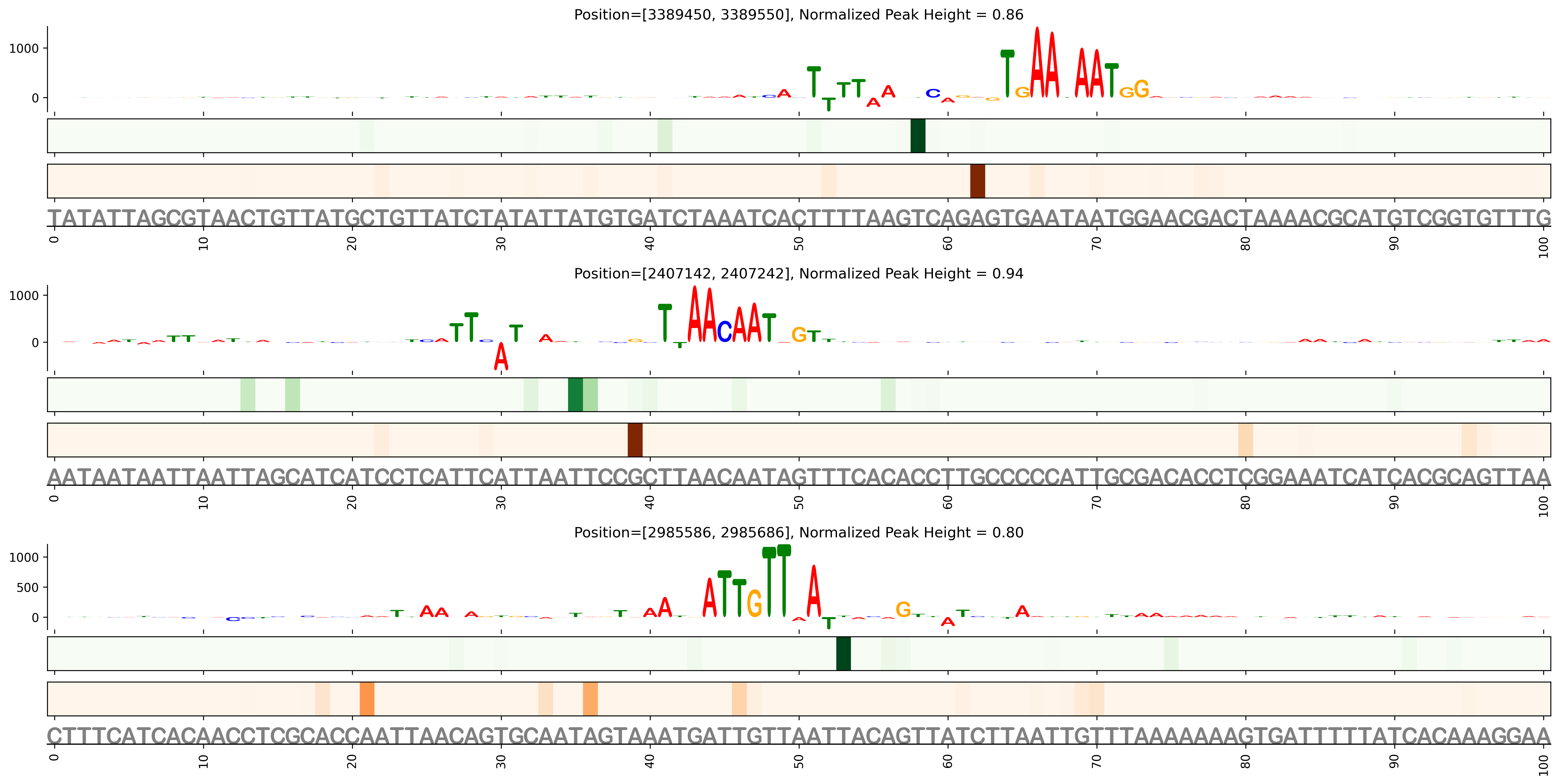 Predicted Binding in Top ChIP-Seq Binding Sites