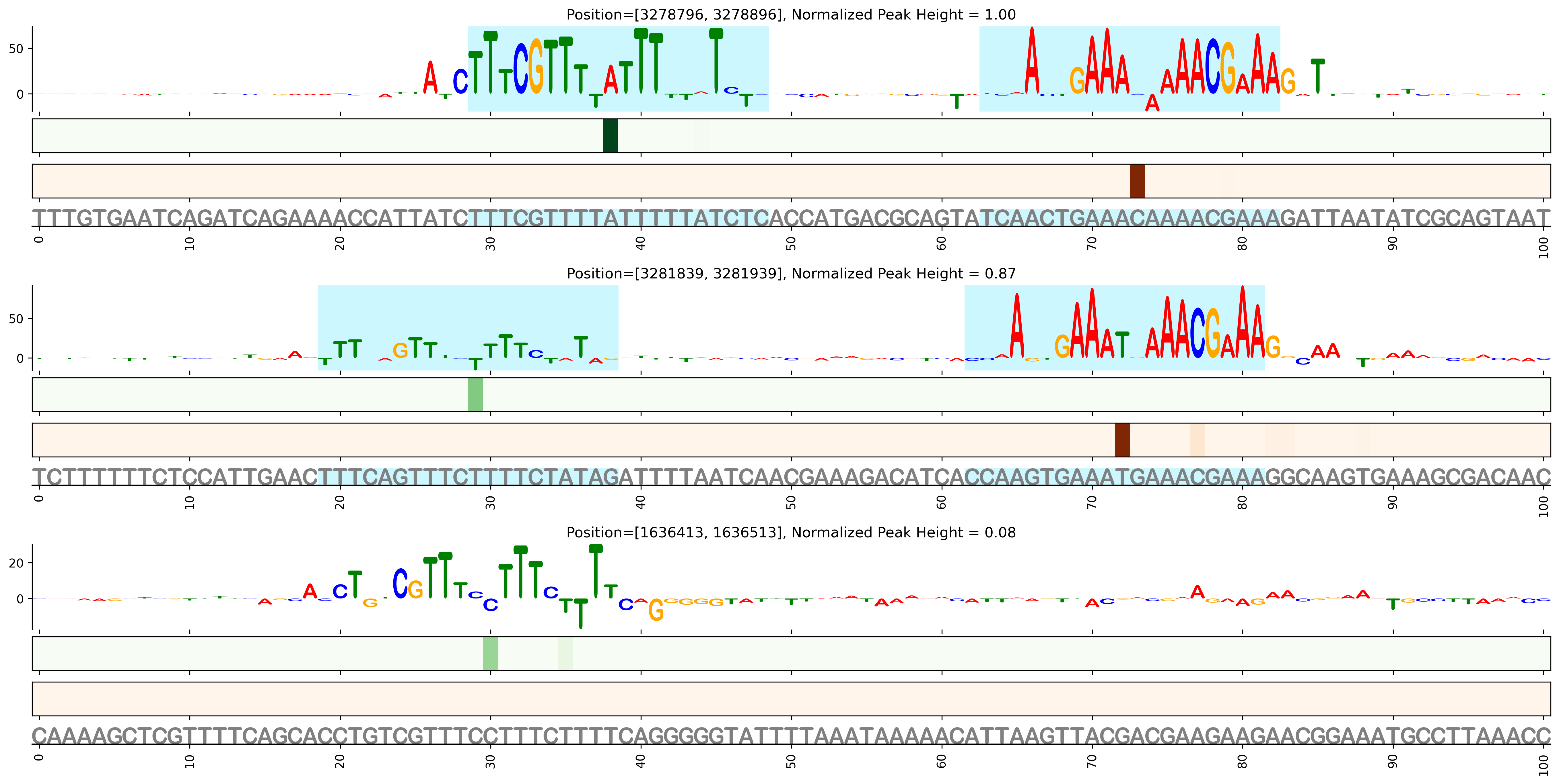 Predicted Binding in Top ChIP-Seq Binding Sites