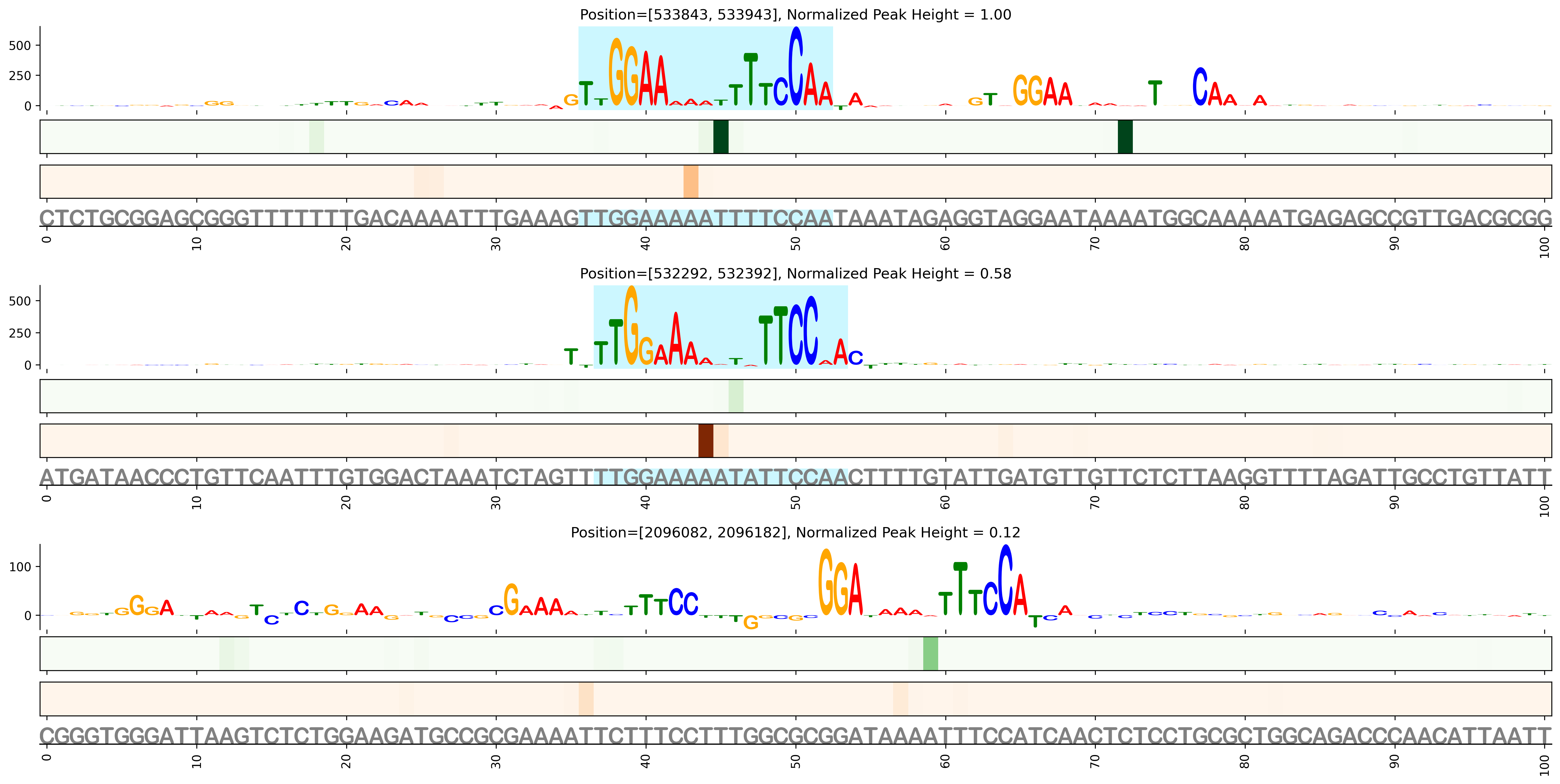 Predicted Binding in Top ChIP-Seq Binding Sites