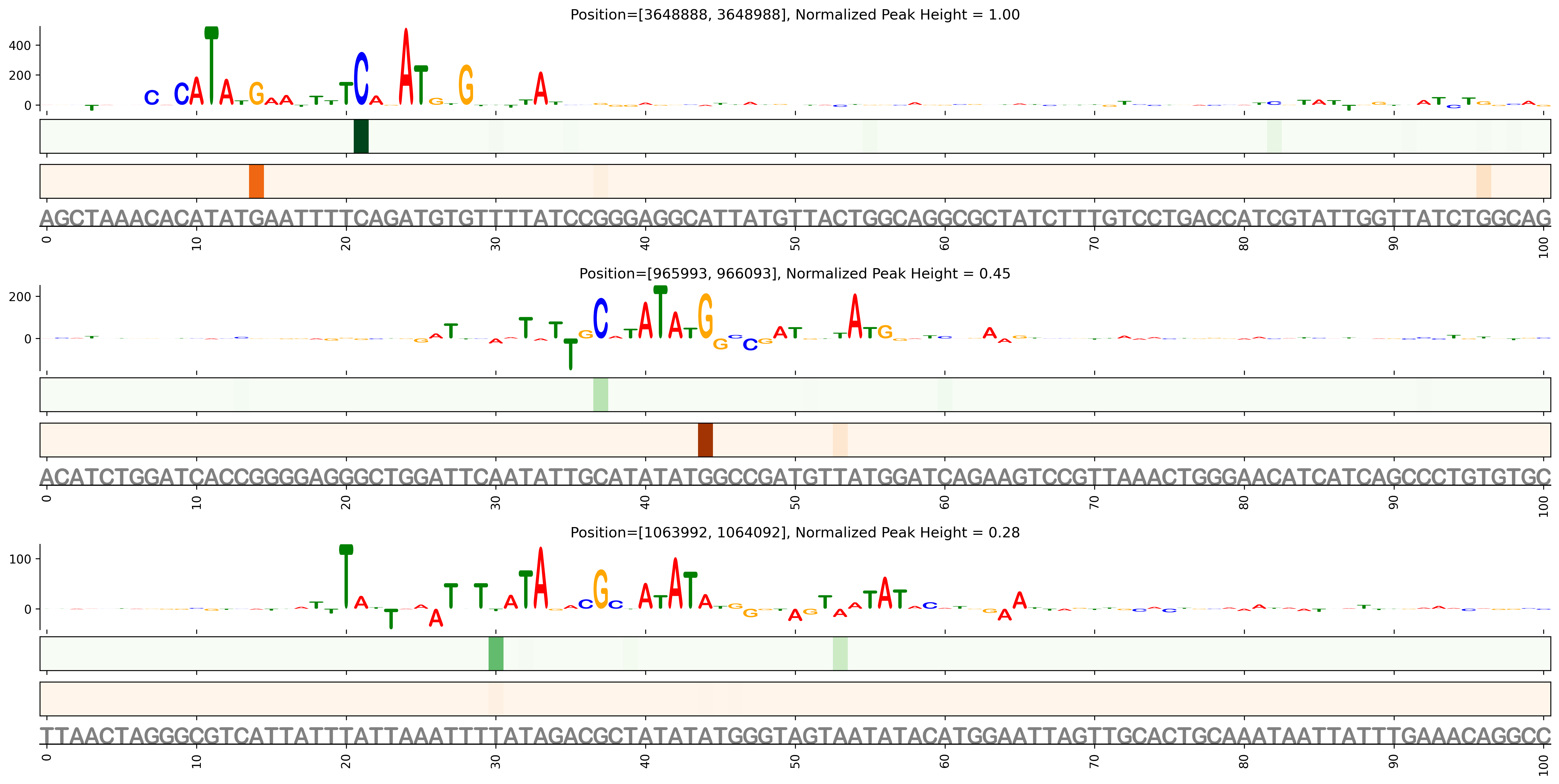 Predicted Binding in Top ChIP-Seq Binding Sites