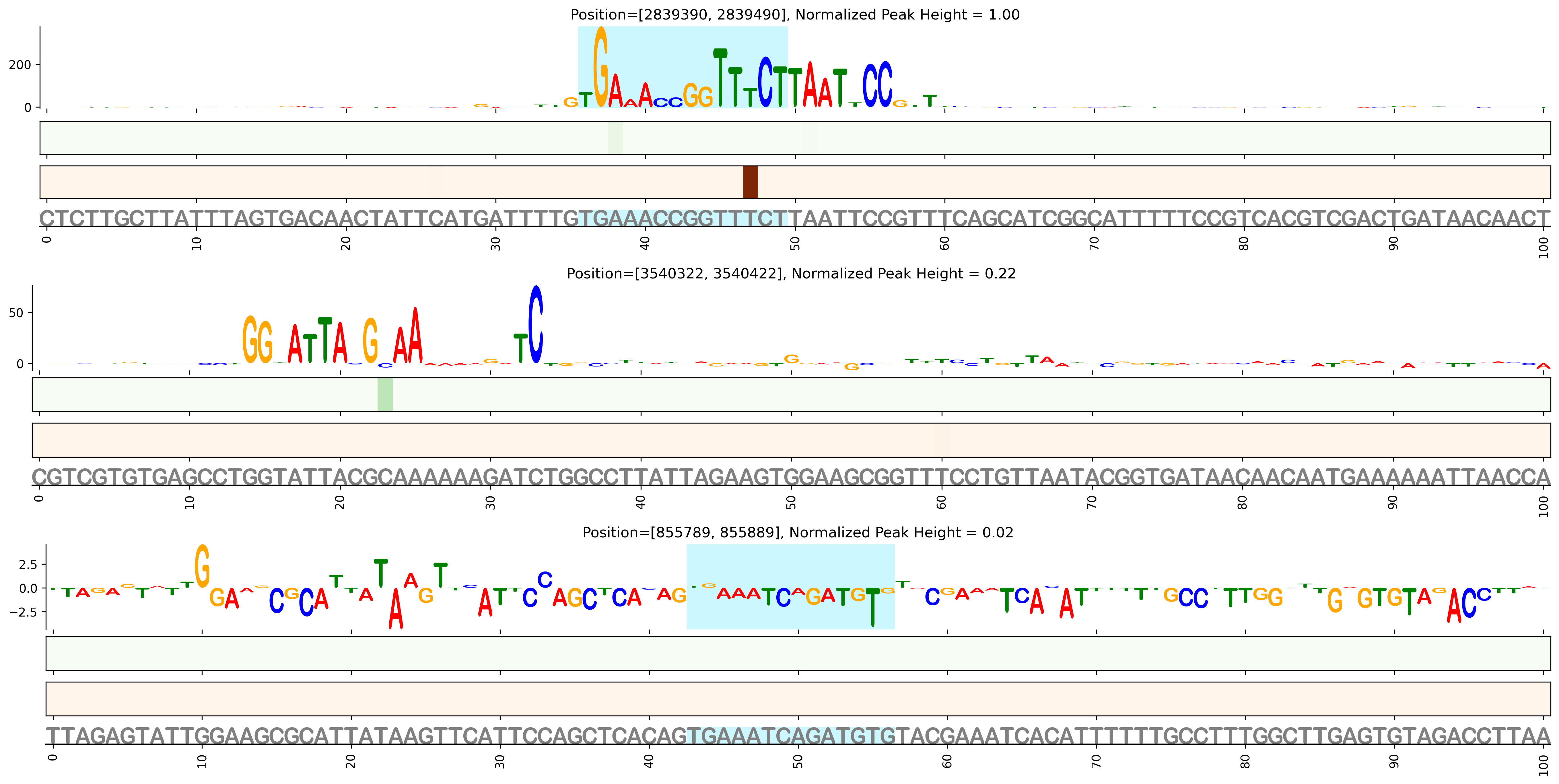 Predicted Binding in Top ChIP-Seq Binding Sites