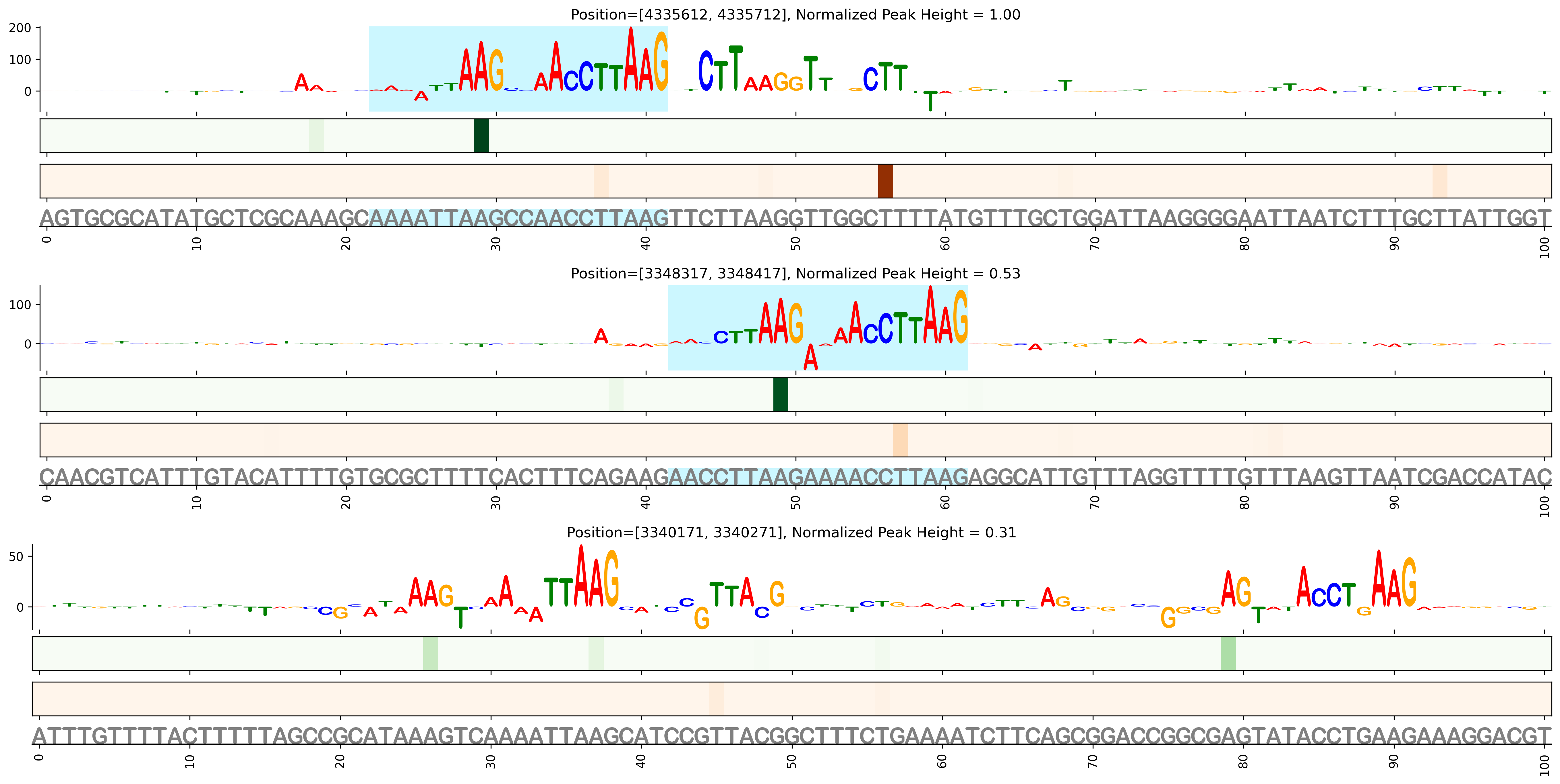 Predicted Binding in Top ChIP-Seq Binding Sites
