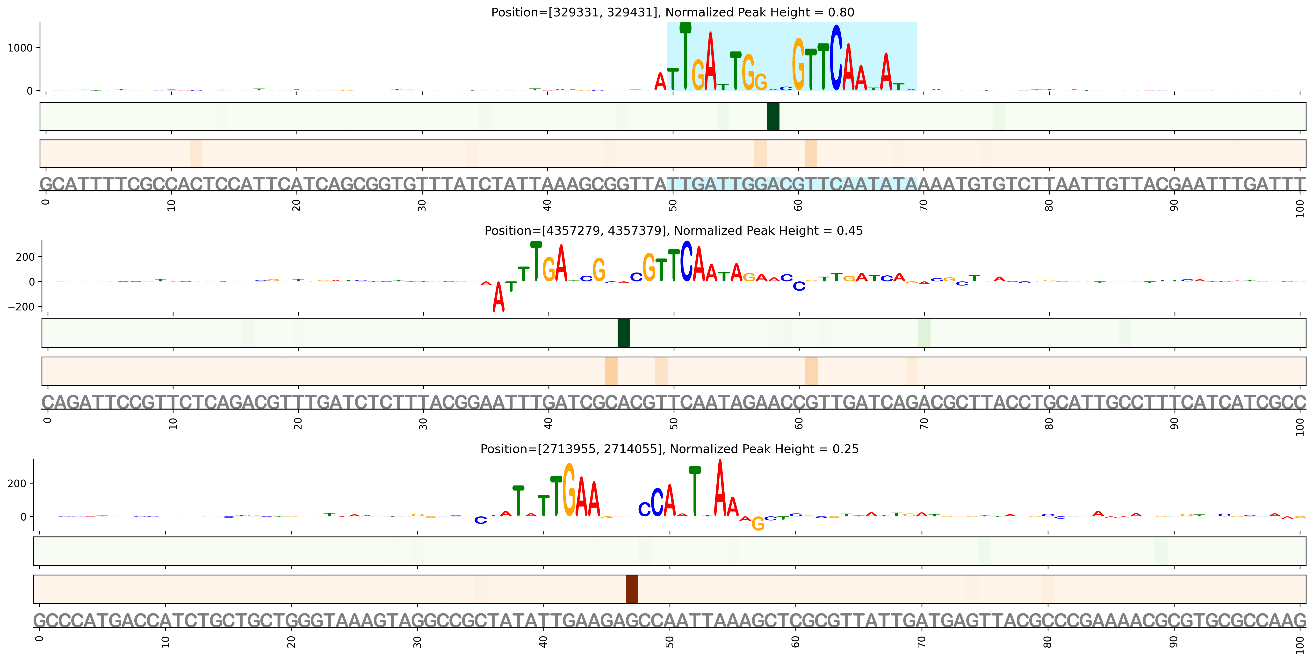 Predicted Binding in Top ChIP-Seq Binding Sites