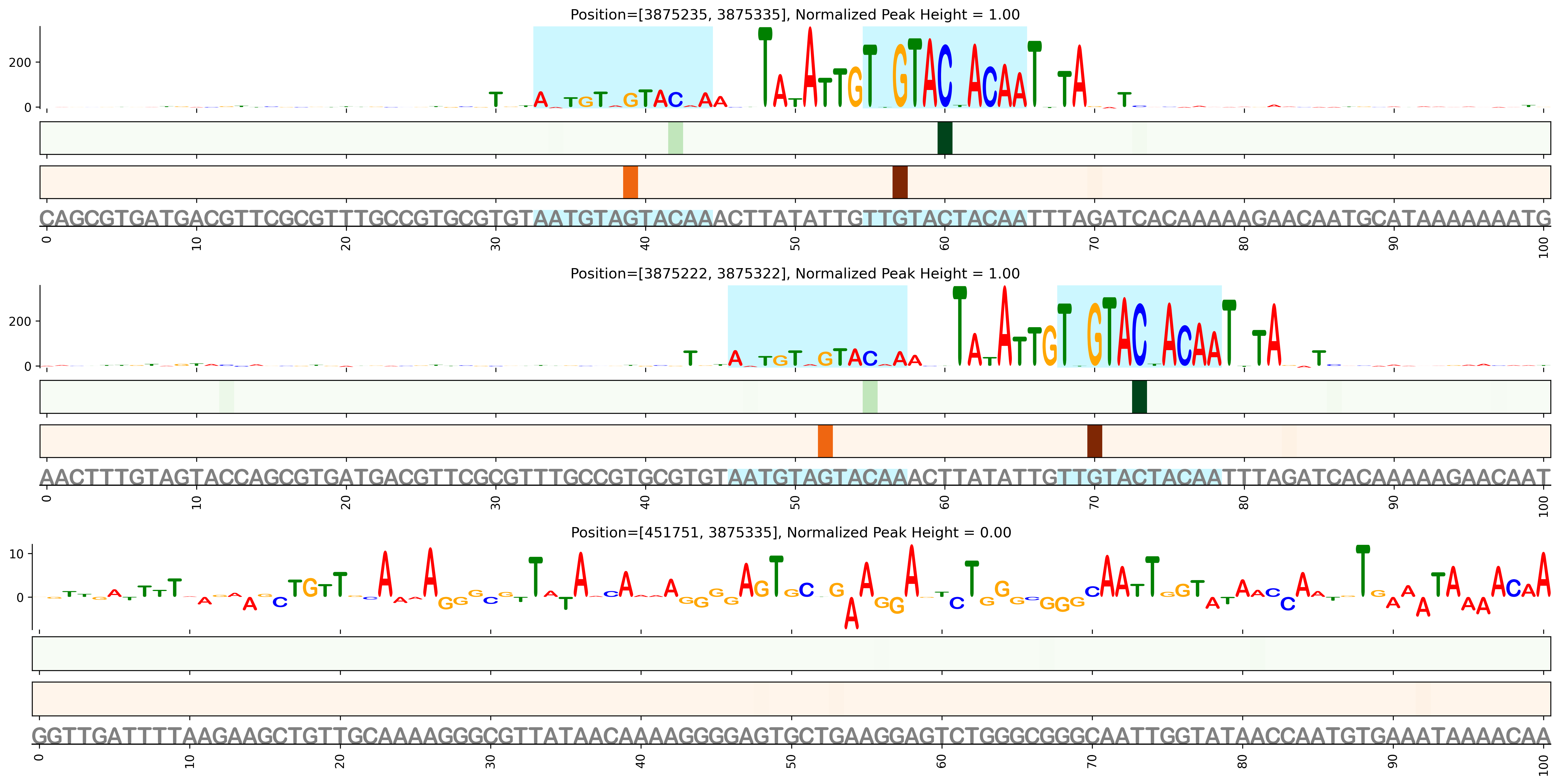 Predicted Binding in Top ChIP-Seq Binding Sites