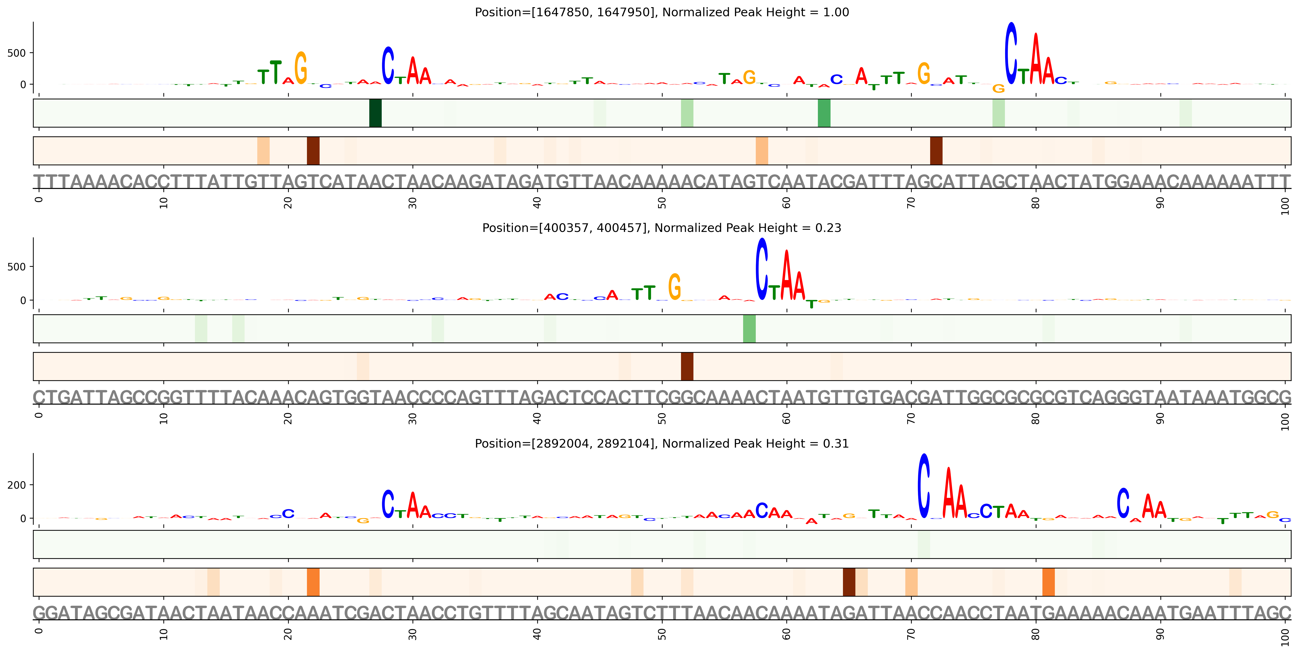 Predicted Binding in Top ChIP-Seq Binding Sites