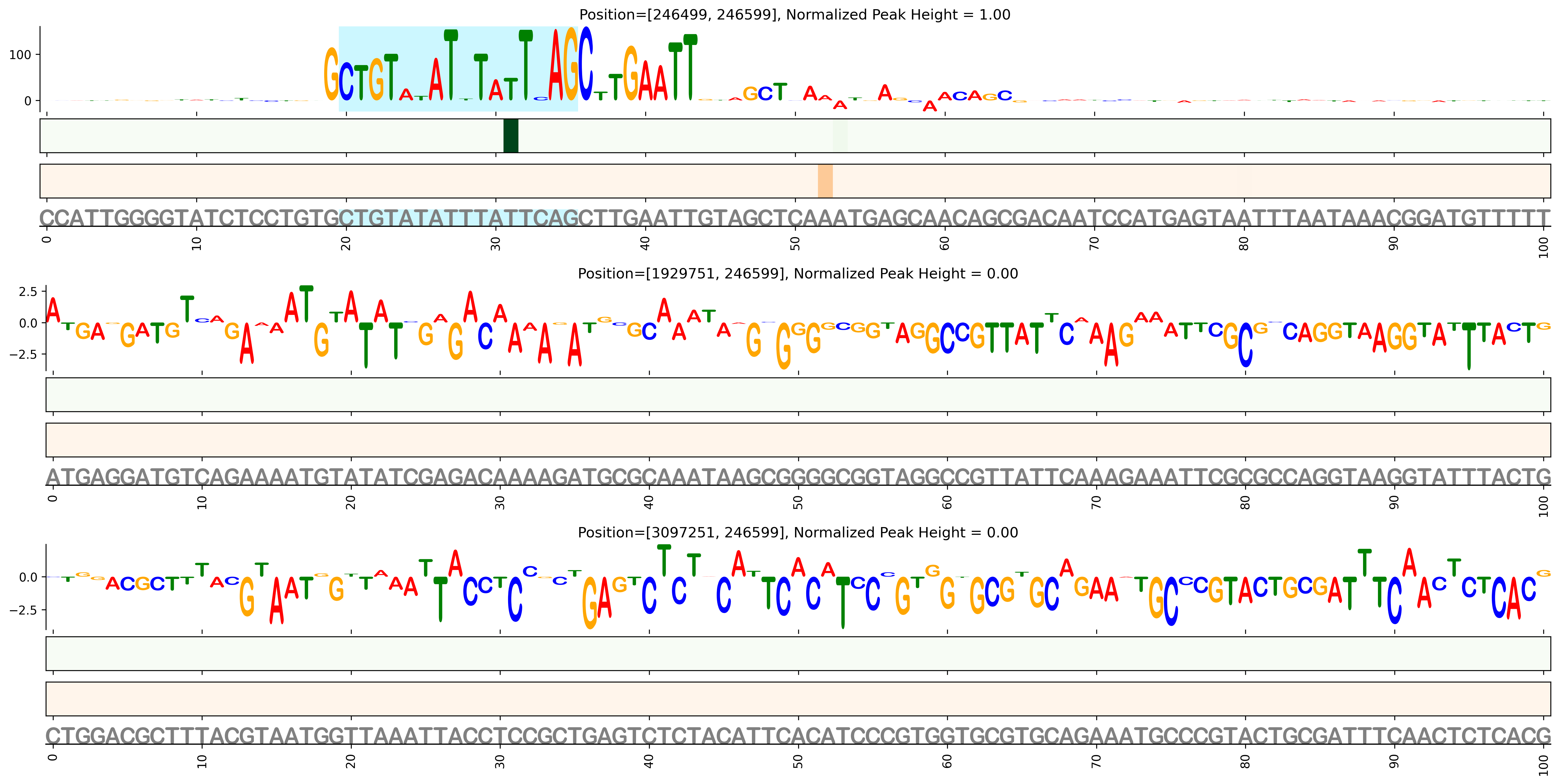 Predicted Binding in Top ChIP-Seq Binding Sites