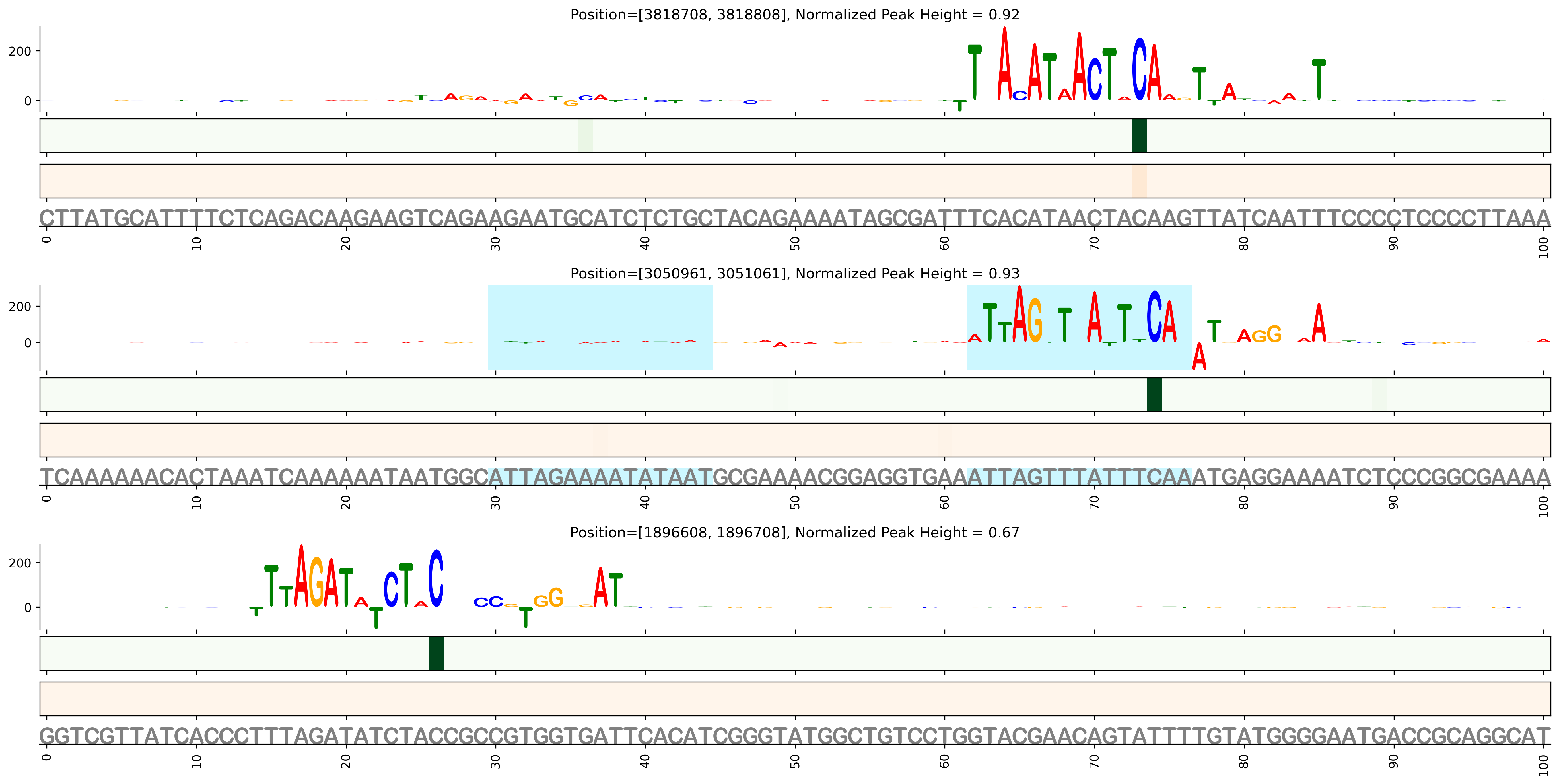 Predicted Binding in Top ChIP-Seq Binding Sites