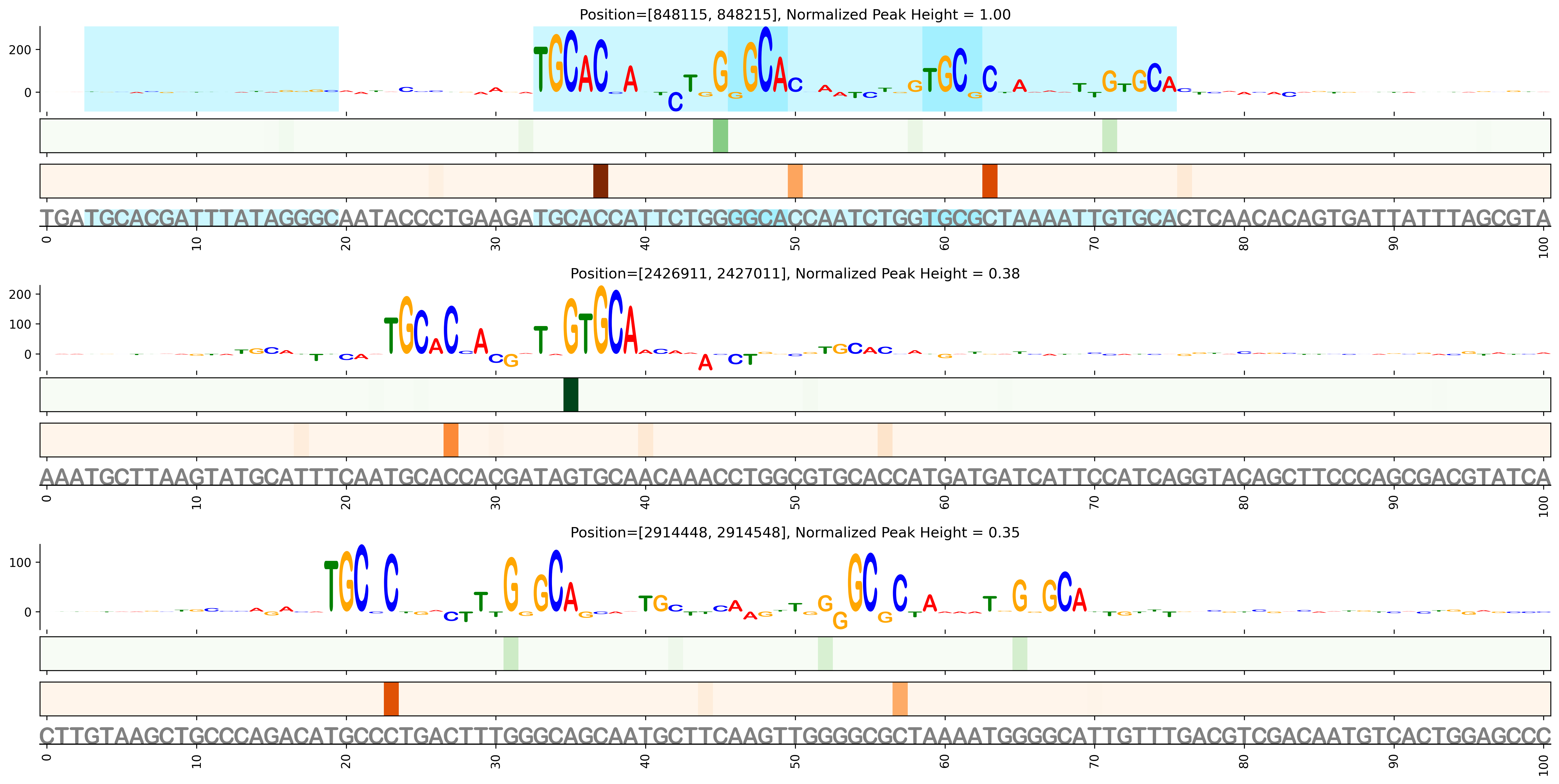 Predicted Binding in Top ChIP-Seq Binding Sites