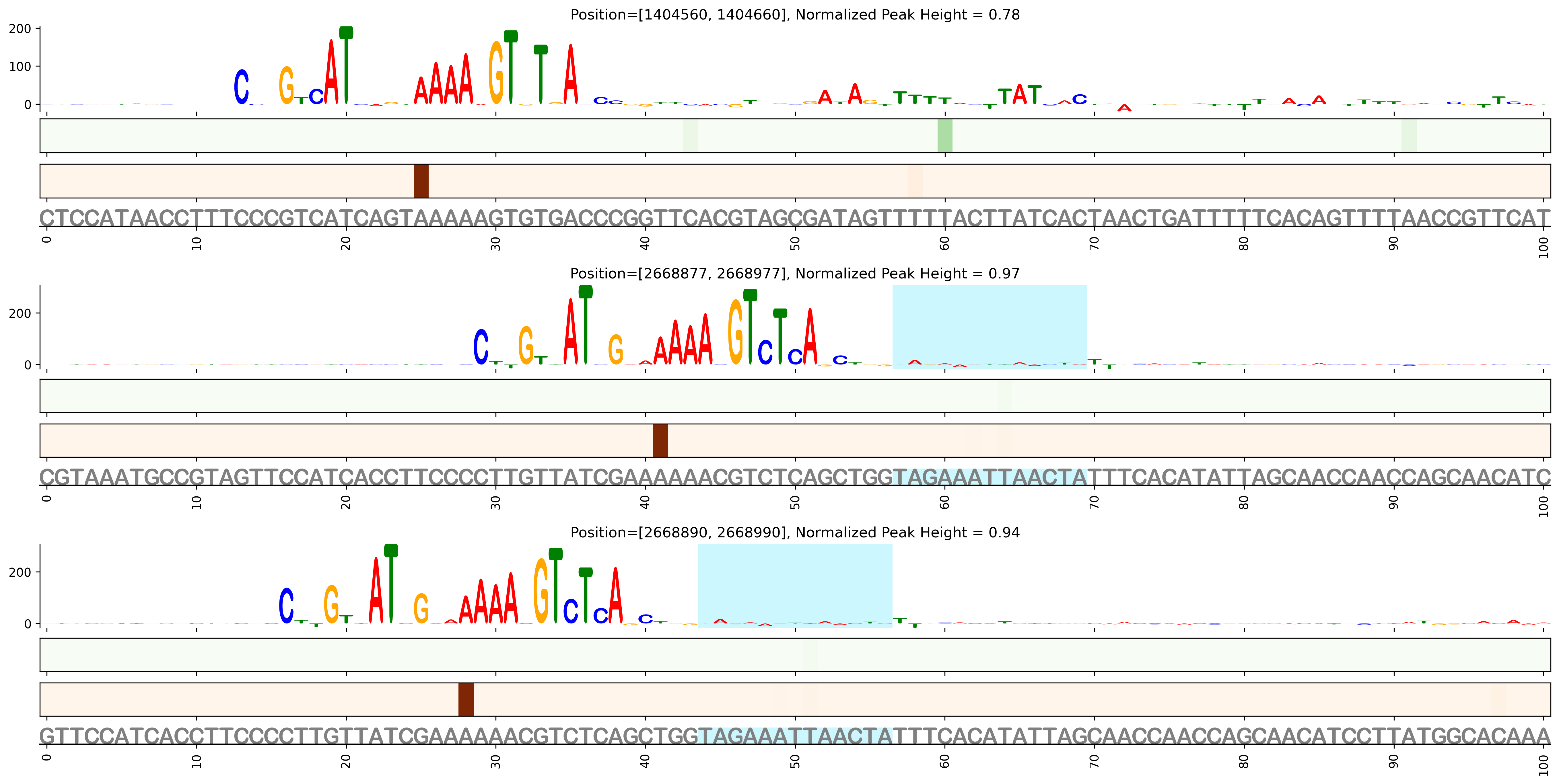 Predicted Binding in Top ChIP-Seq Binding Sites