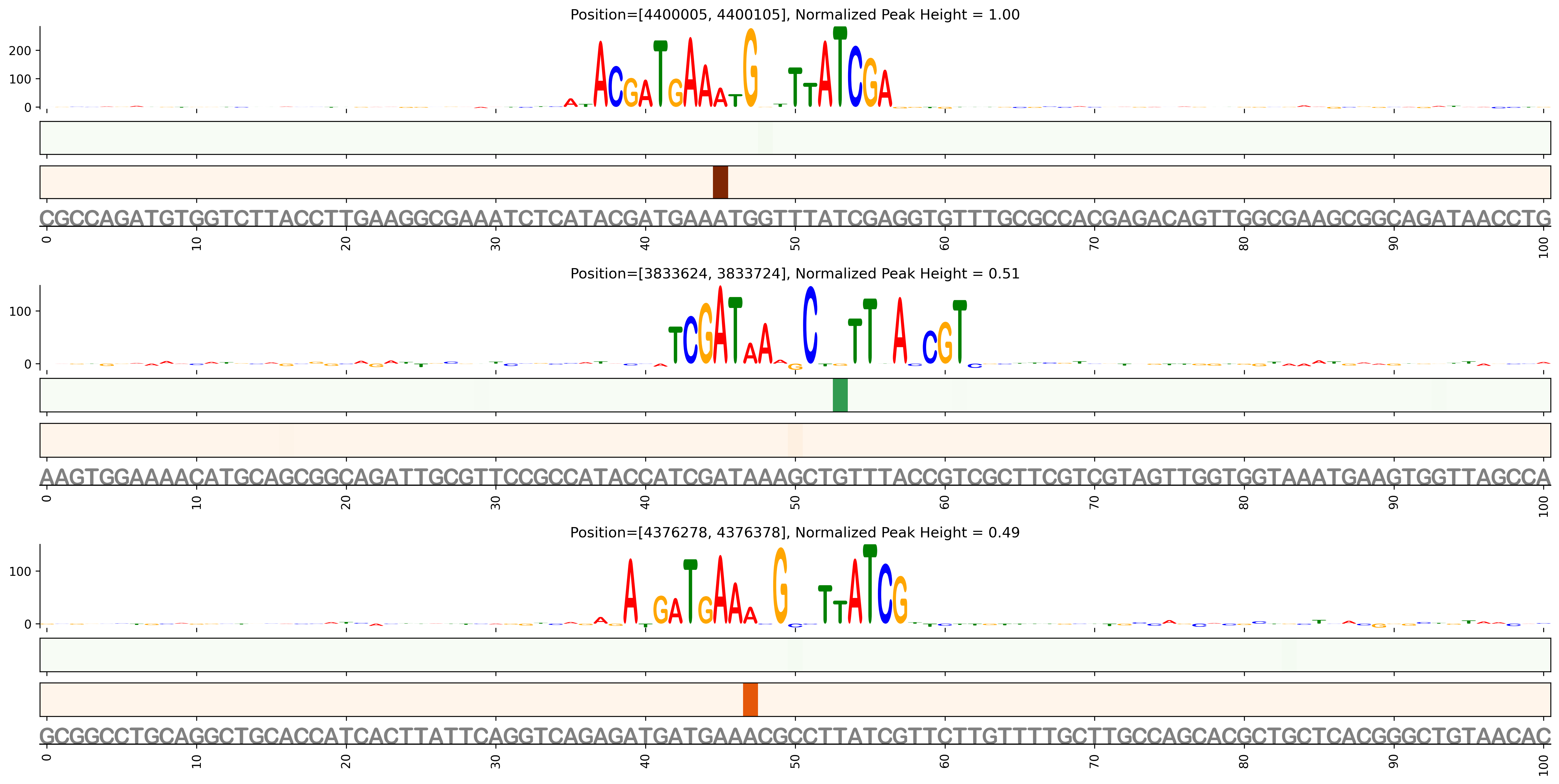 Predicted Binding in Top ChIP-Seq Binding Sites