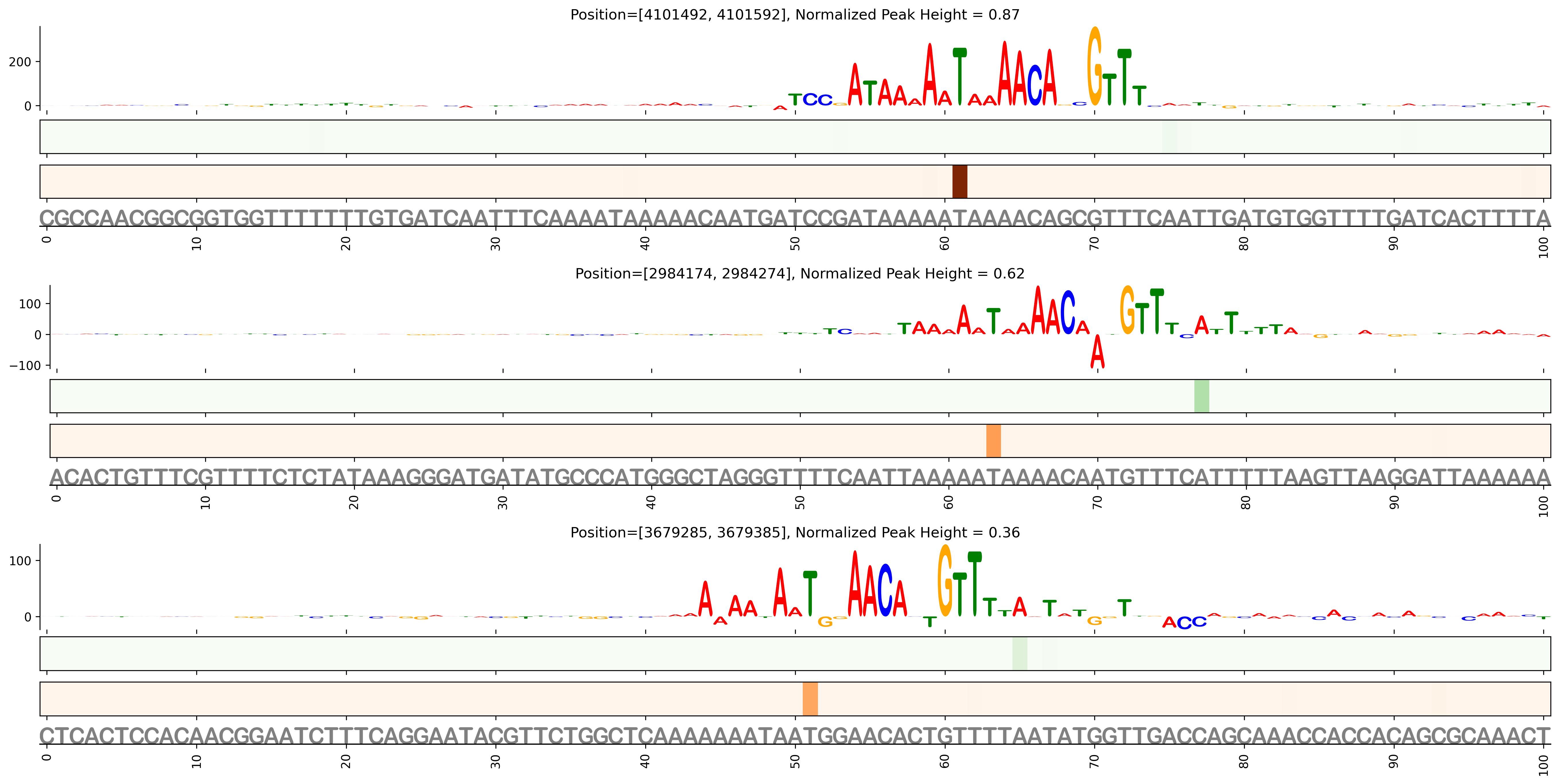 Predicted Binding in Top ChIP-Seq Binding Sites