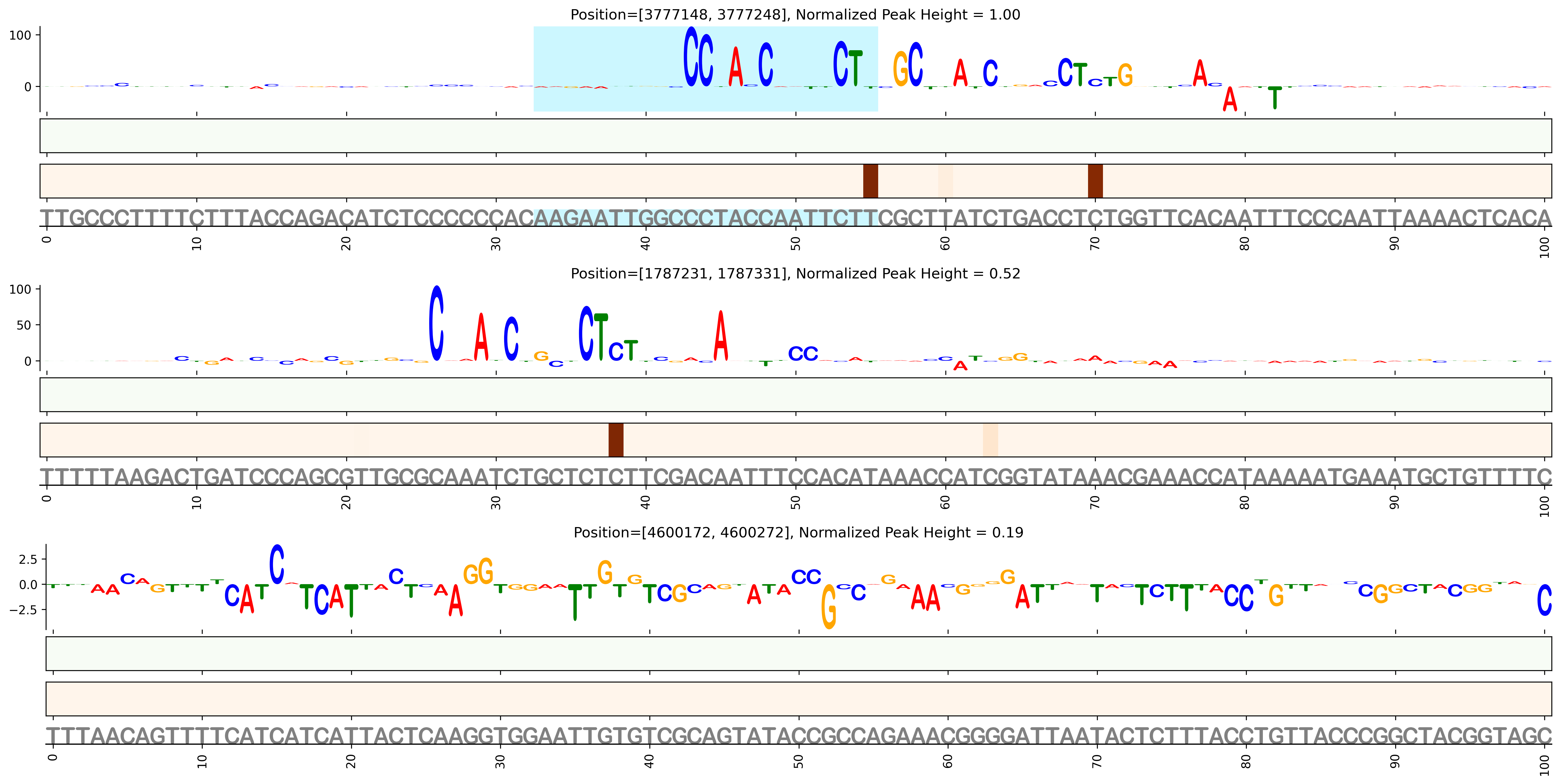 Predicted Binding in Top ChIP-Seq Binding Sites