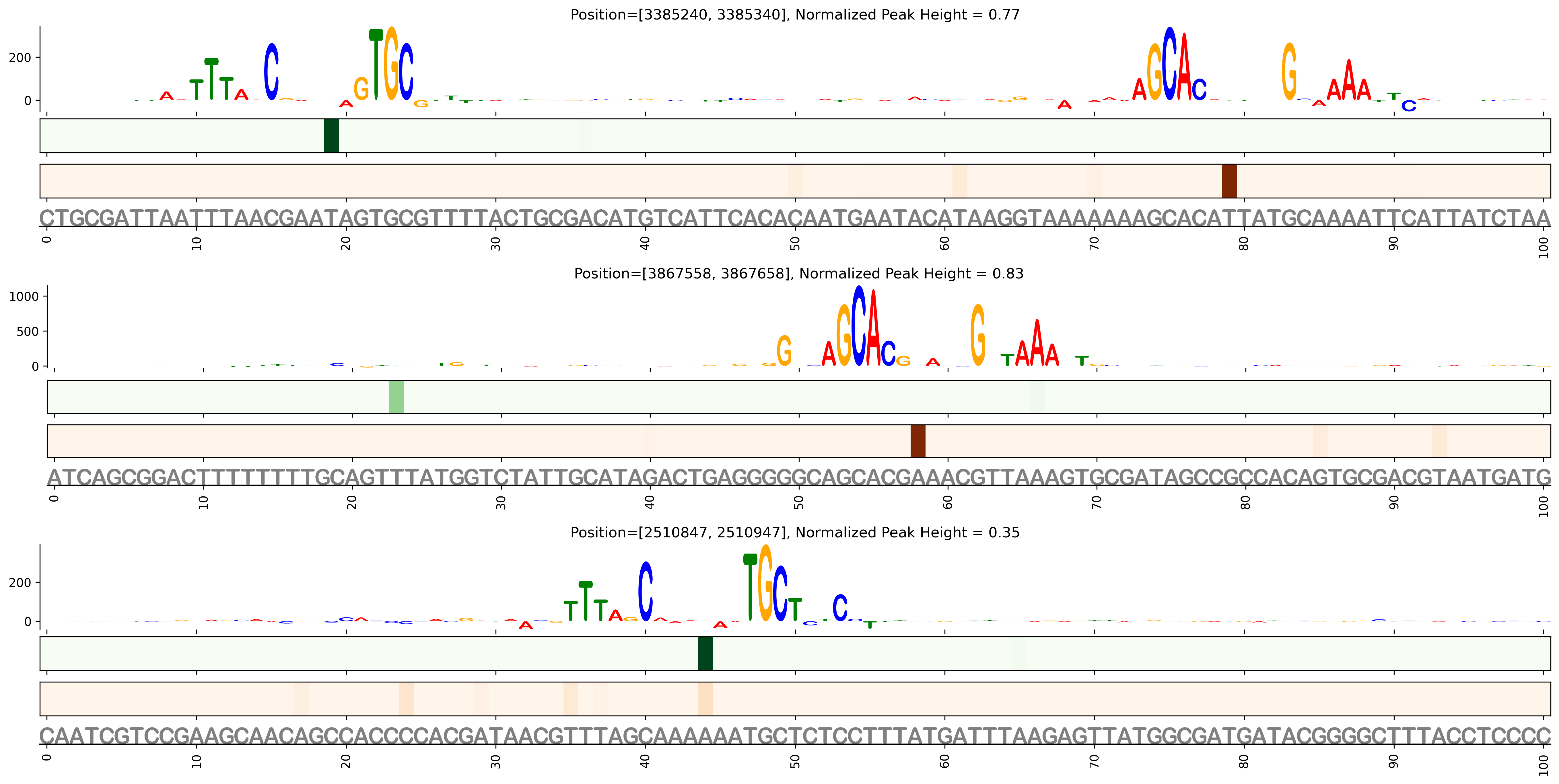 Predicted Binding in Top ChIP-Seq Binding Sites