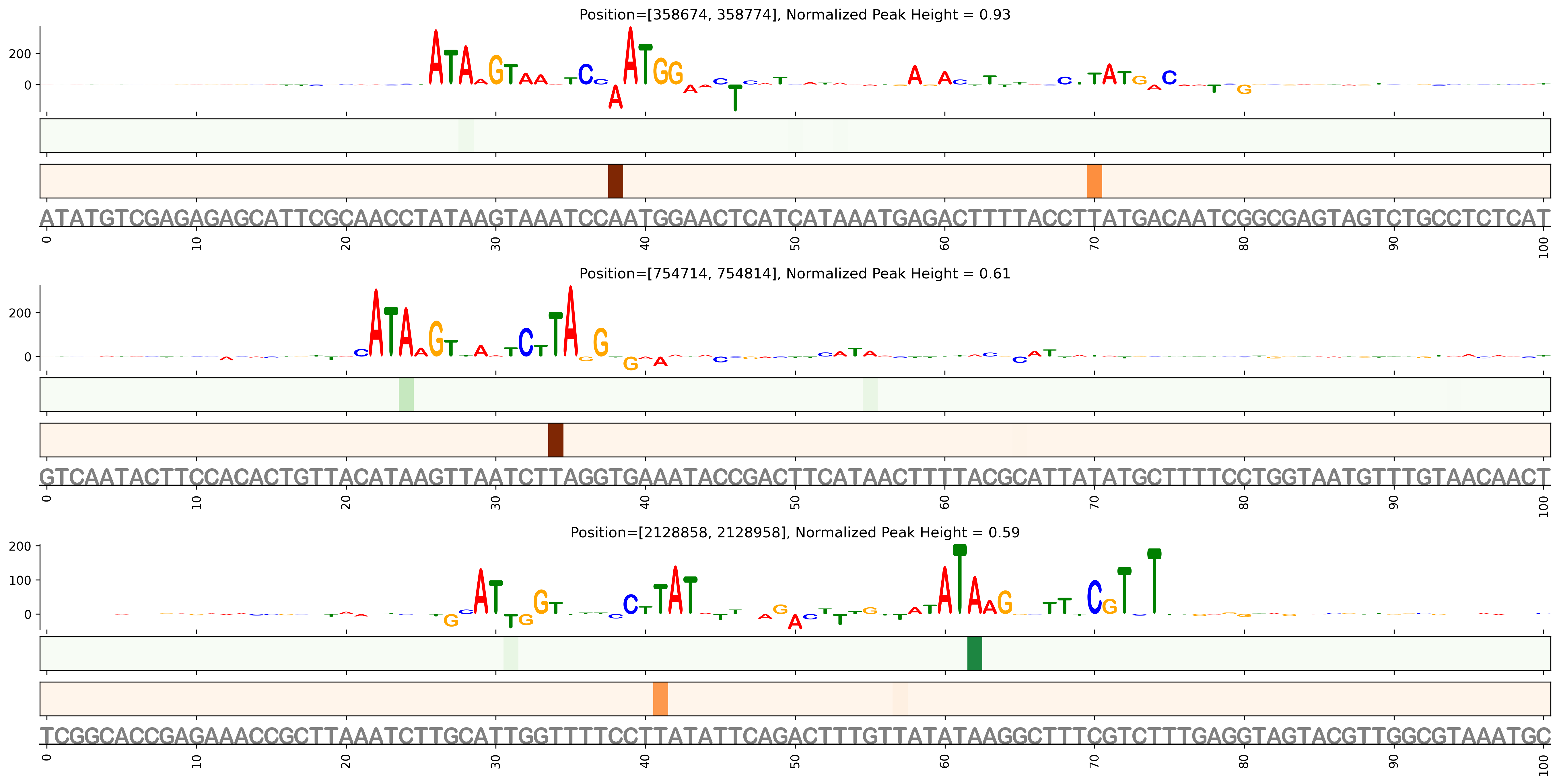 Predicted Binding in Top ChIP-Seq Binding Sites