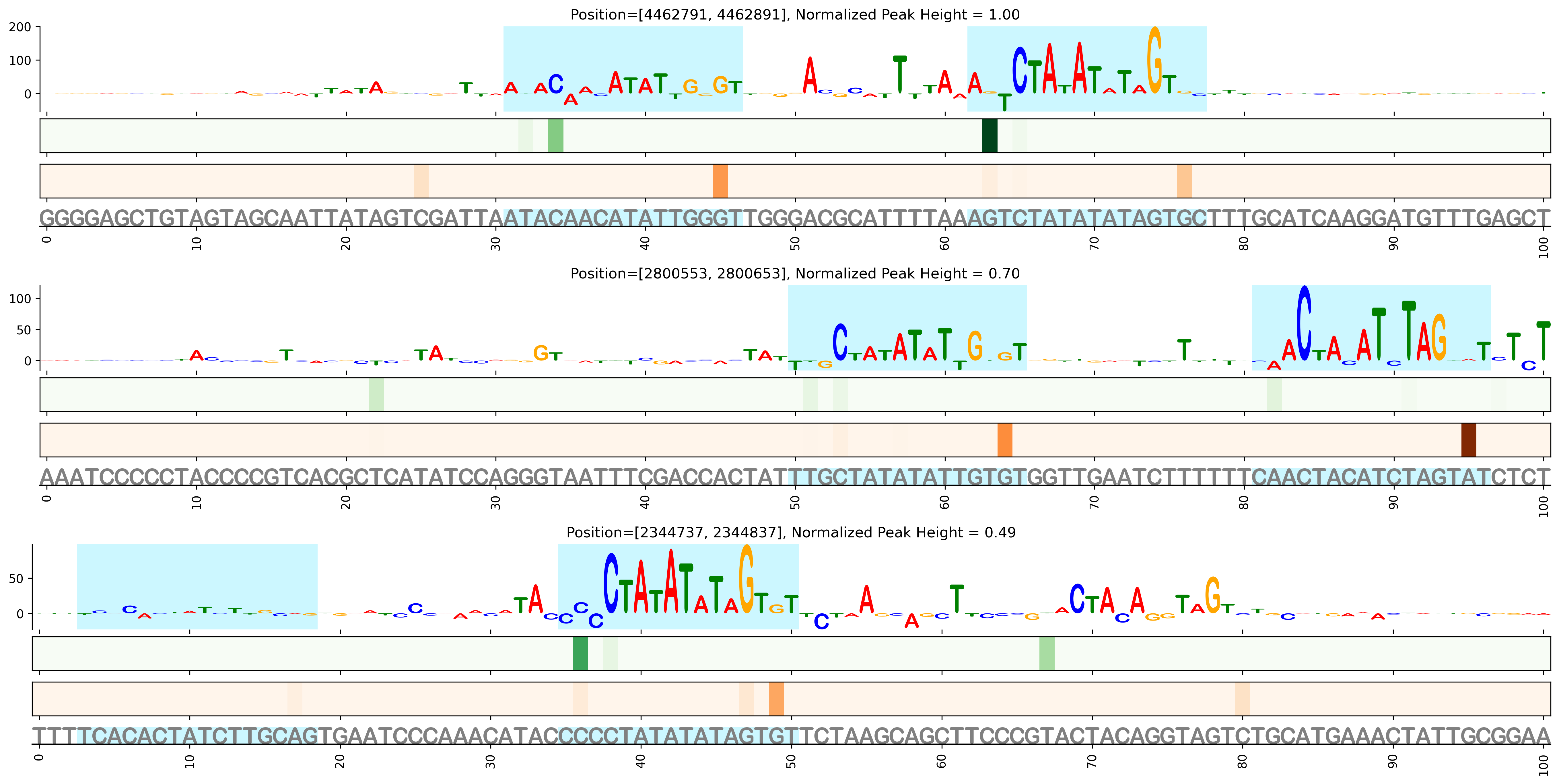 Predicted Binding in Top ChIP-Seq Binding Sites