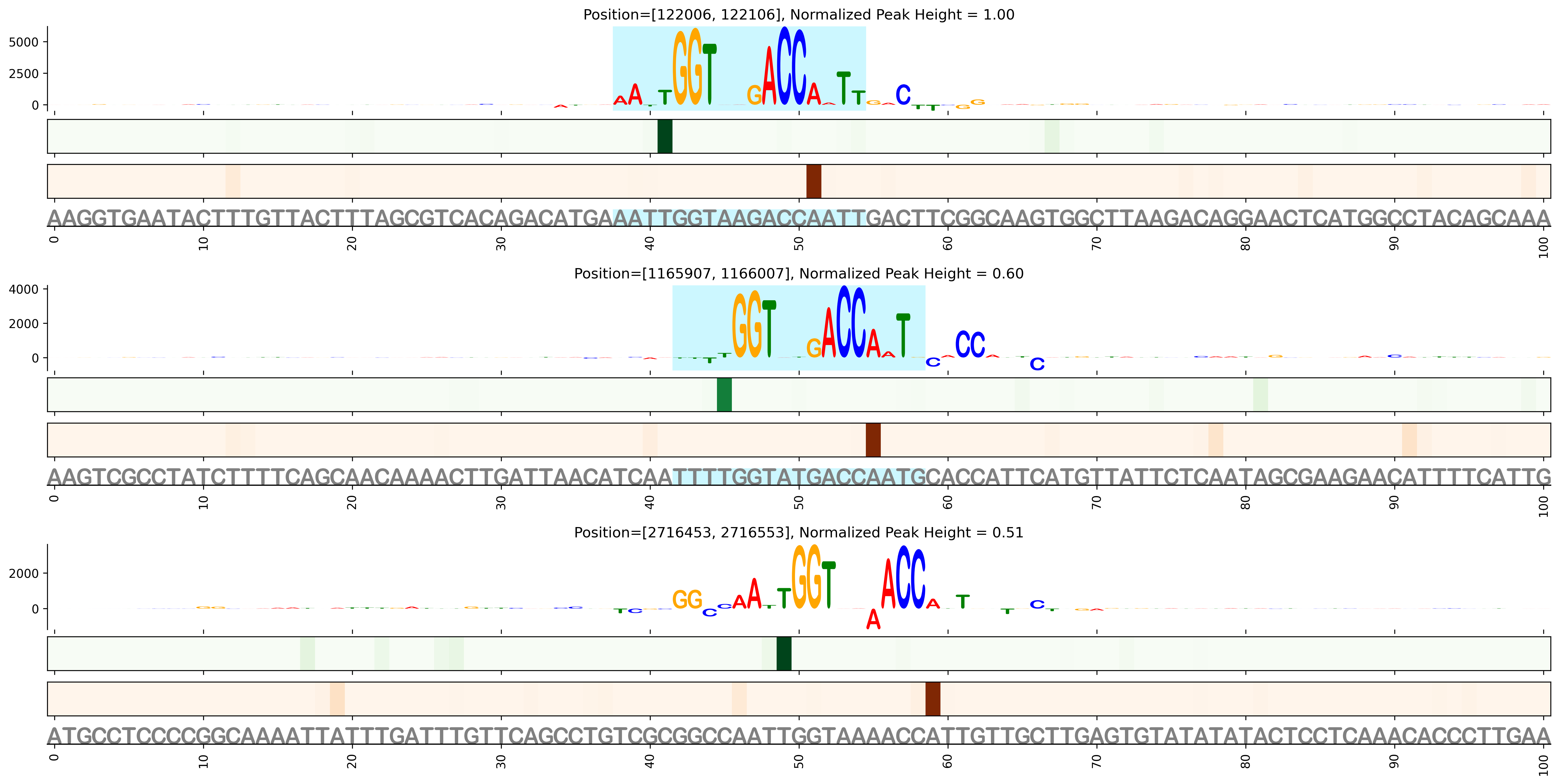Predicted Binding in Top ChIP-Seq Binding Sites