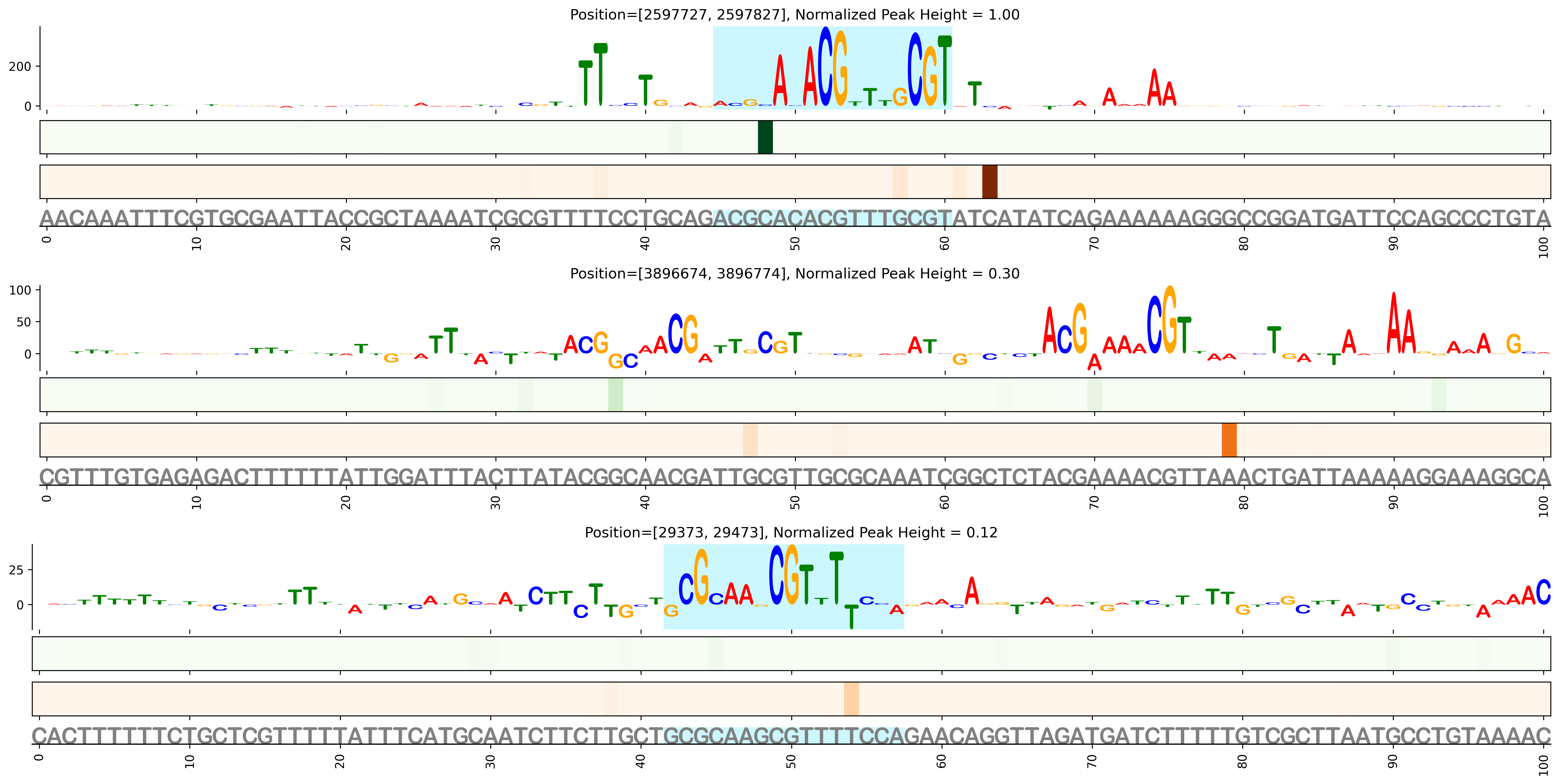 Predicted Binding in Top ChIP-Seq Binding Sites