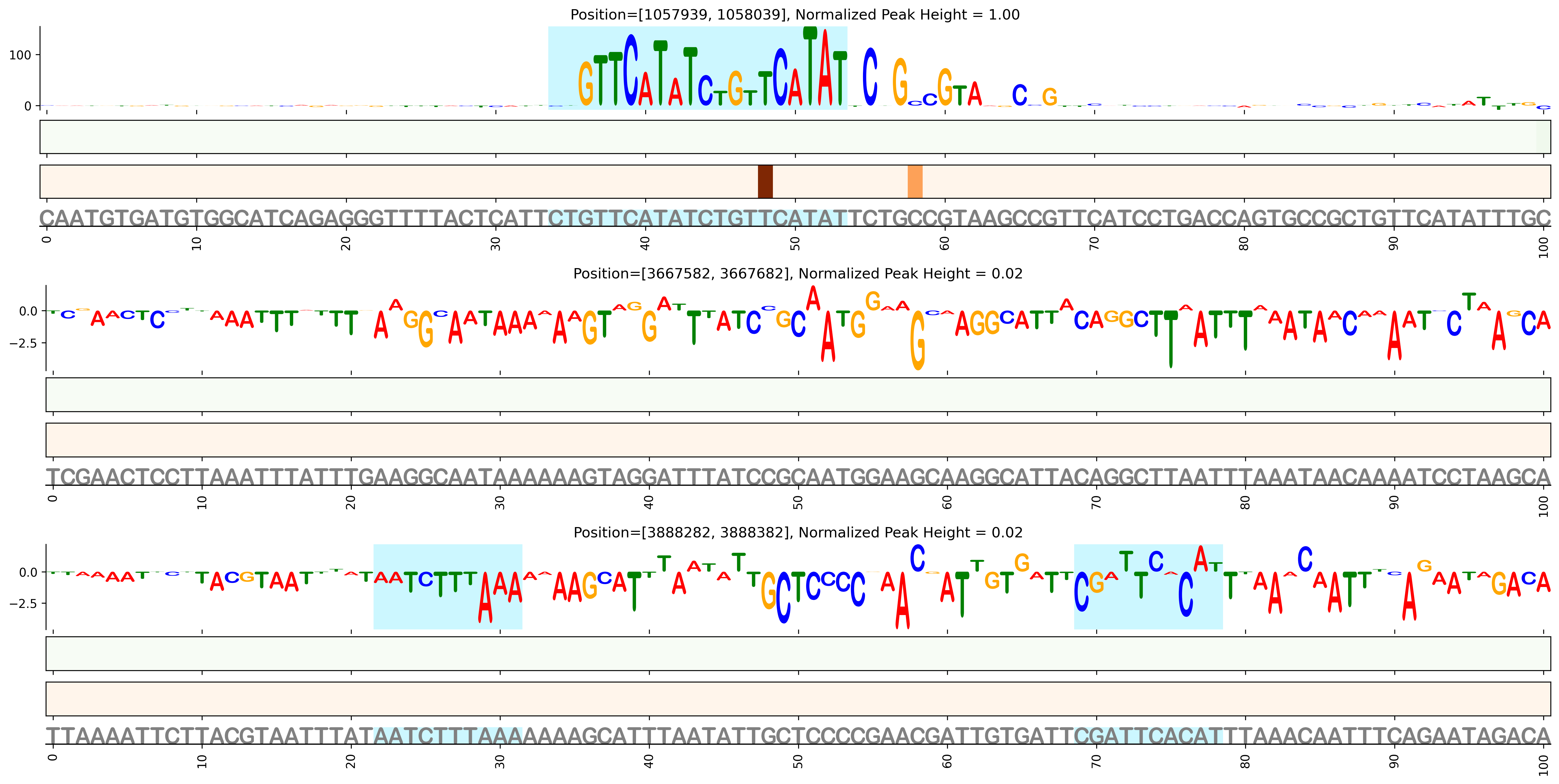 Predicted Binding in Top ChIP-Seq Binding Sites