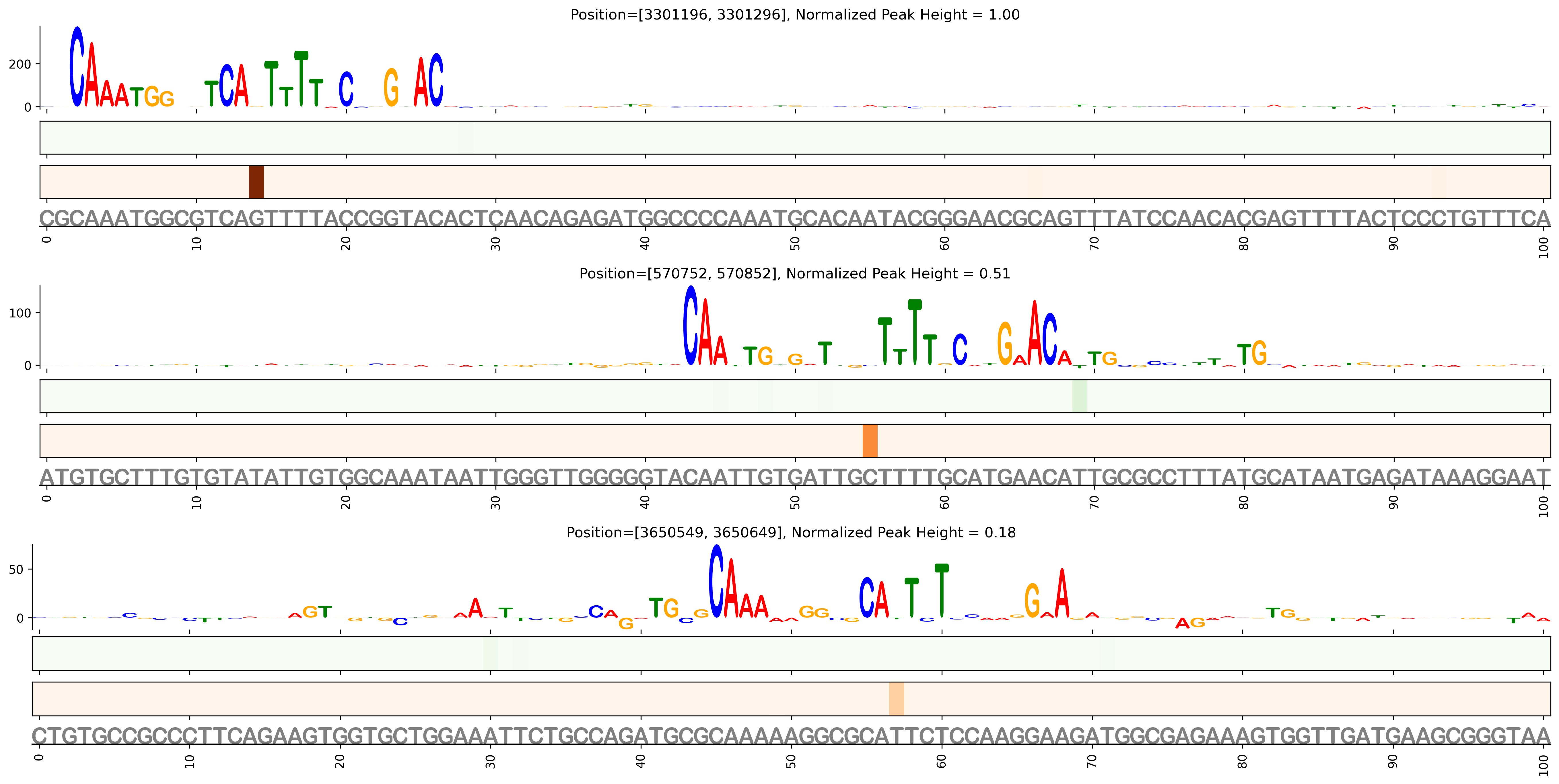 Predicted Binding in Top ChIP-Seq Binding Sites