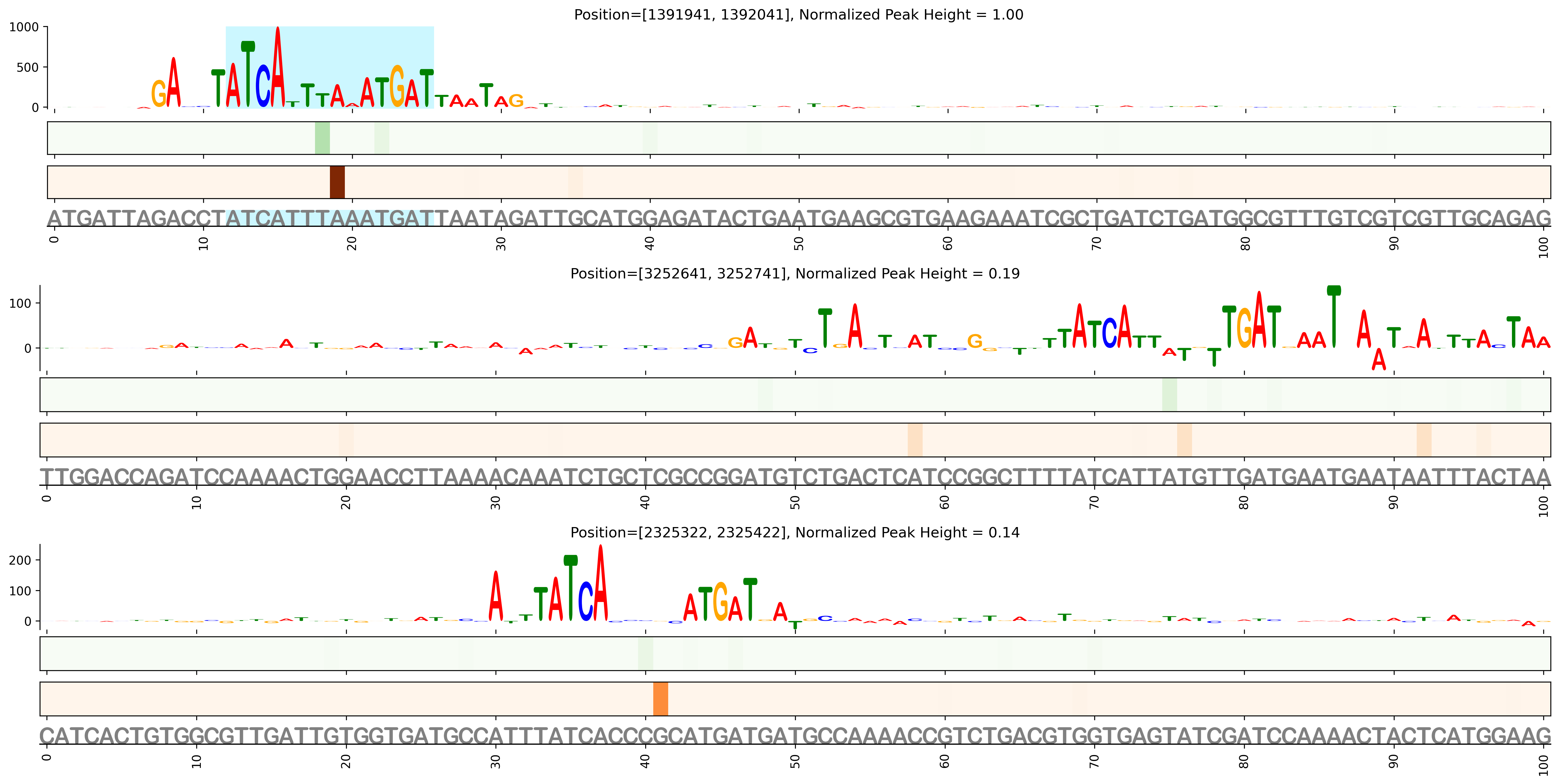 Predicted Binding in Top ChIP-Seq Binding Sites