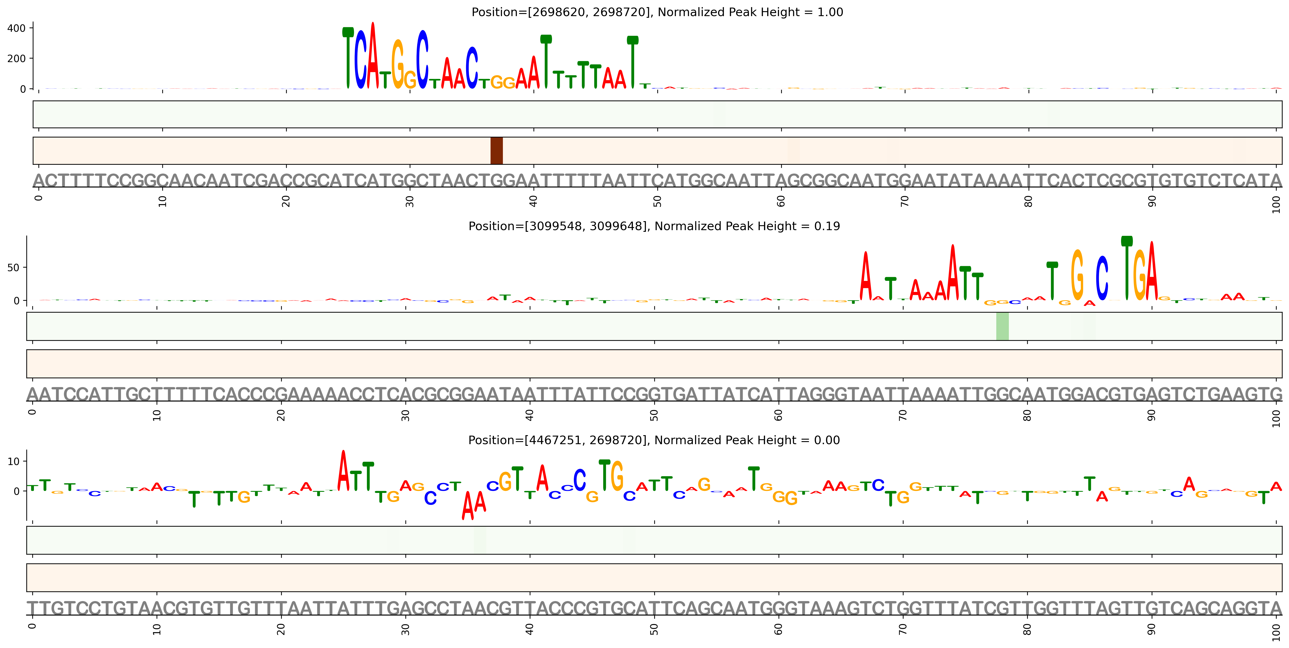 Predicted Binding in Top ChIP-Seq Binding Sites