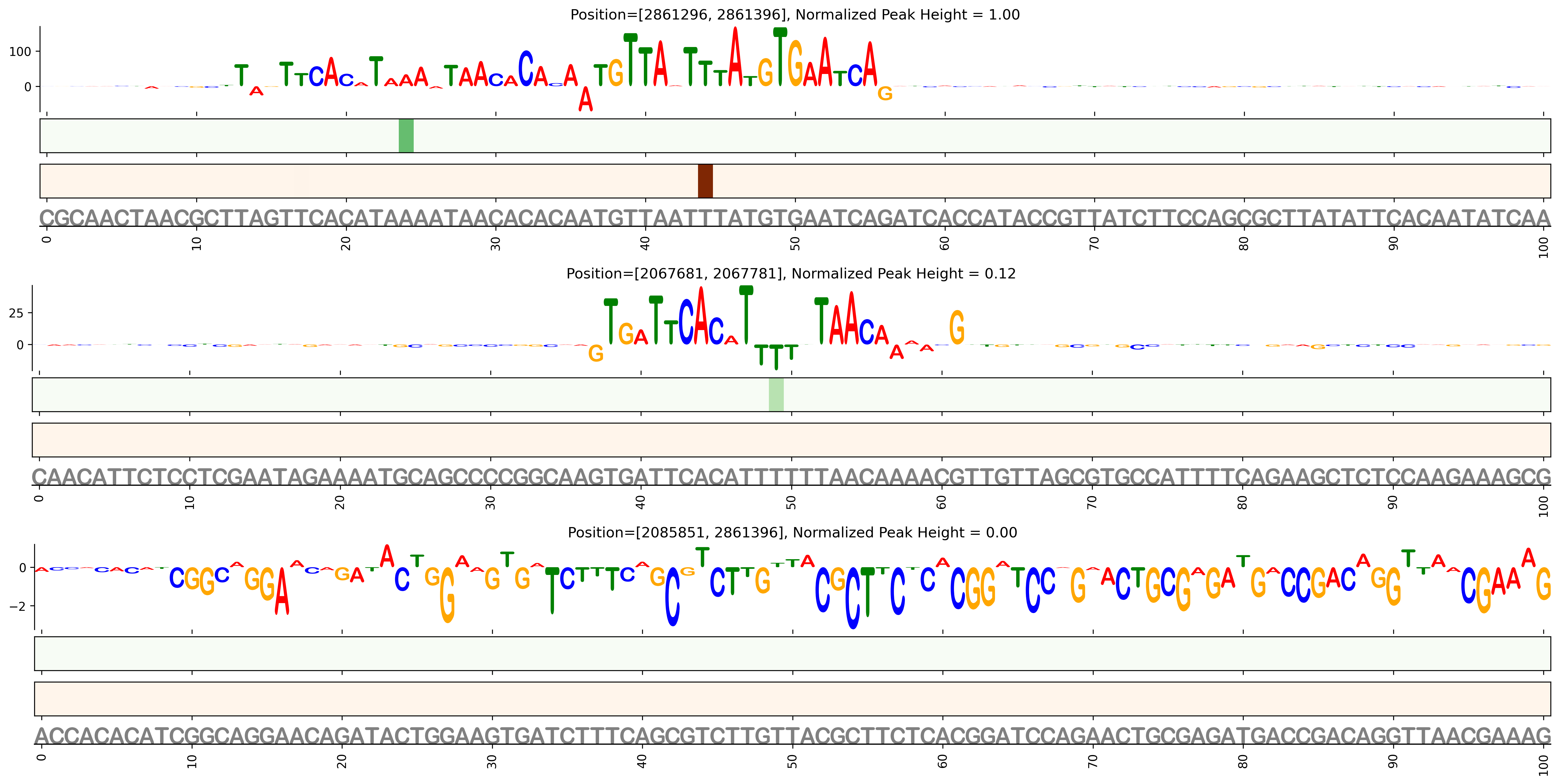 Predicted Binding in Top ChIP-Seq Binding Sites