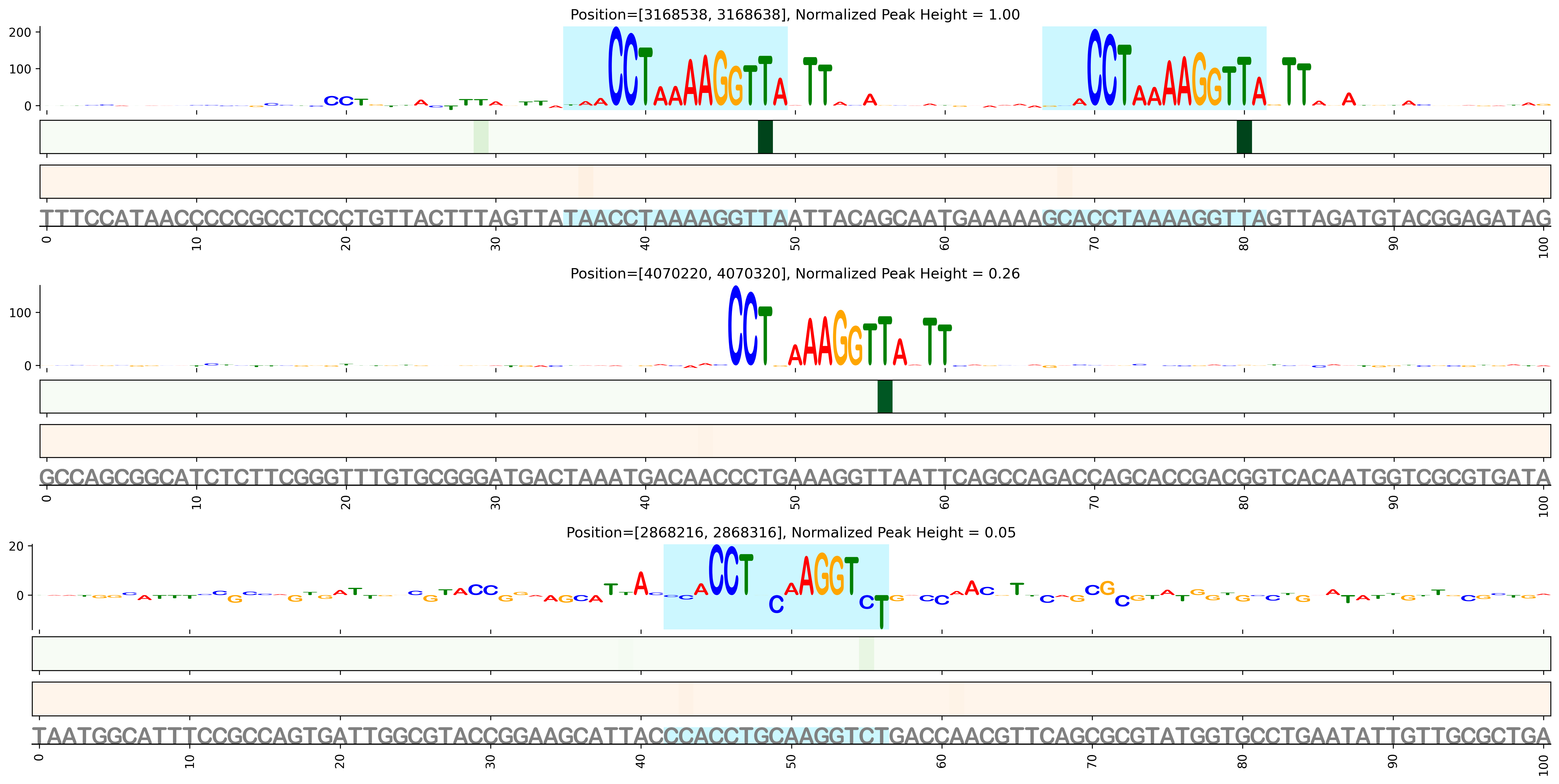 Predicted Binding in Top ChIP-Seq Binding Sites