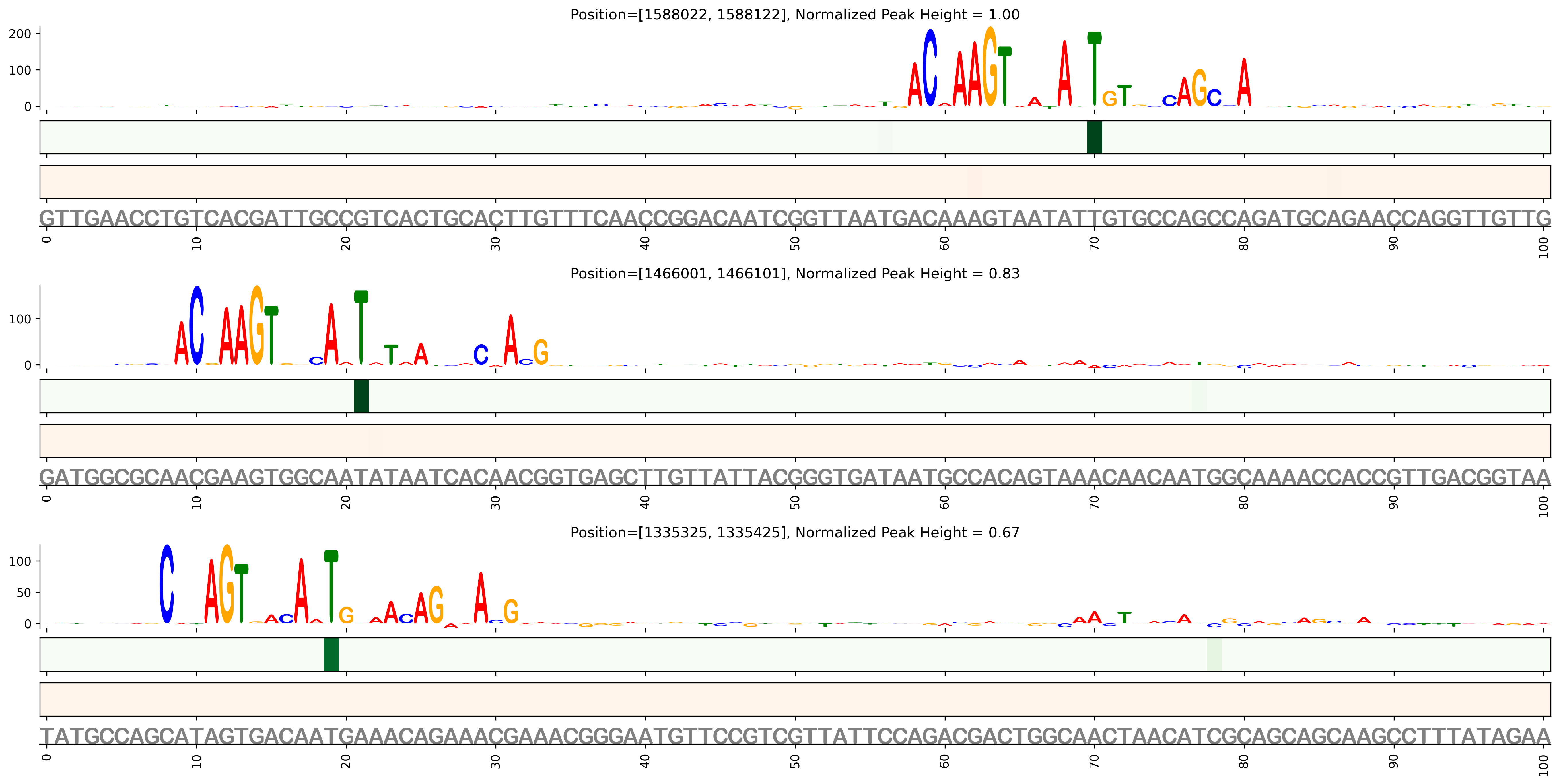 Predicted Binding in Top ChIP-Seq Binding Sites
