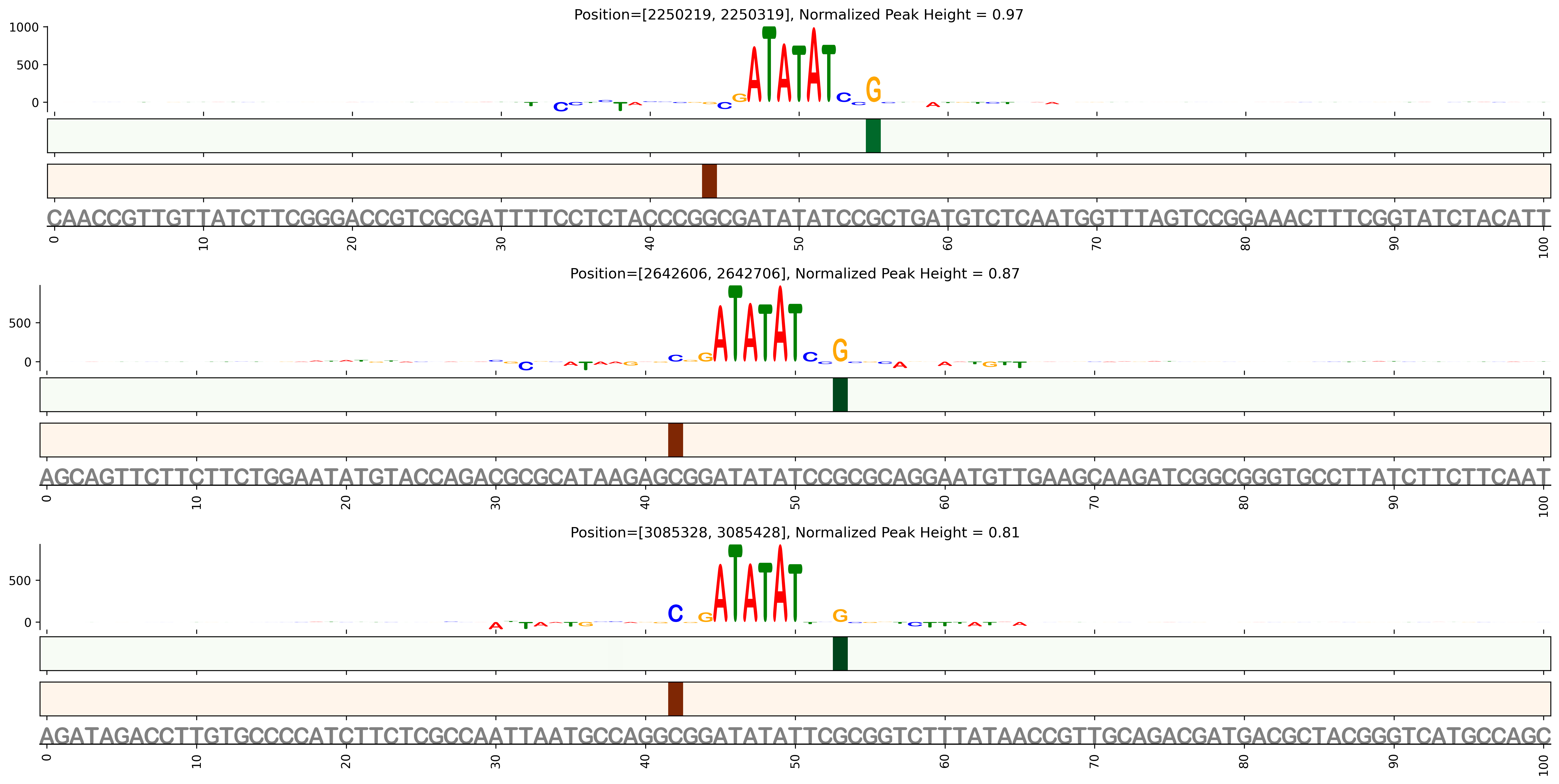 Predicted Binding in Top ChIP-Seq Binding Sites